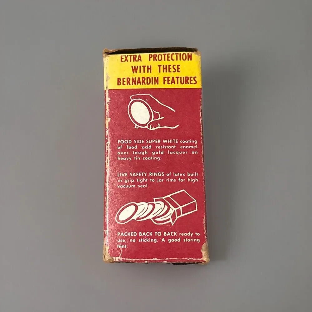 Mixed Lot Canning Jar Lids 6 Magic Button 8 Ball 1 Bernardin In Bernardin Box
